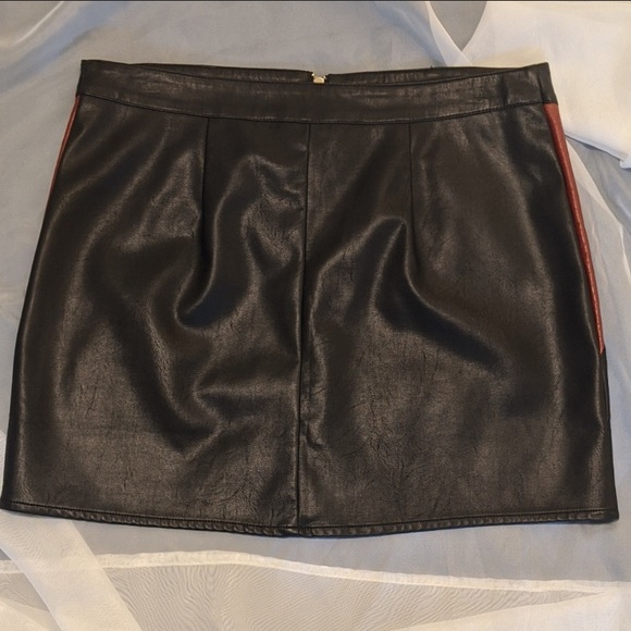 Mini Faux Leather Moto Skirt - Picture 2 of 2